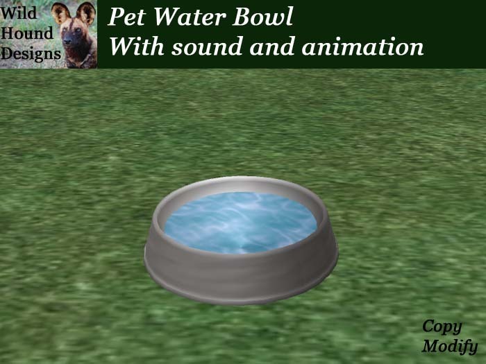Second Life Marketplace [WHD] Pet Water Bowl